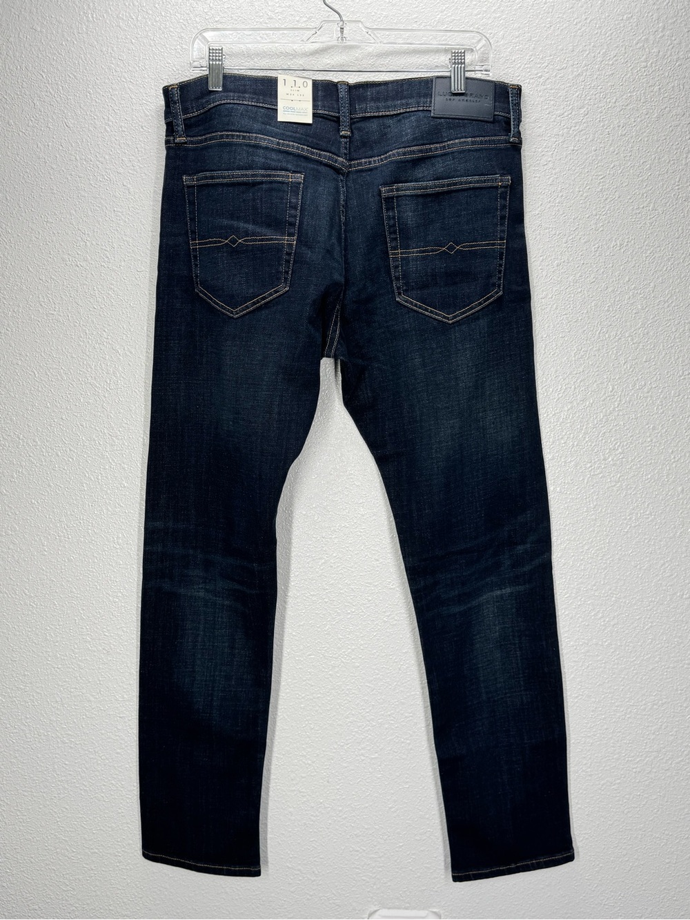 Lucky Brand 110 Slim Cut Jeans CoolMax All Season Technology 34x32 Dark Wash - Picture 6 of 8